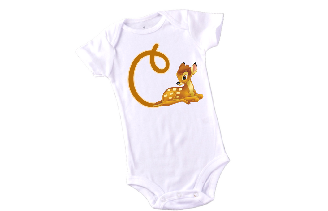 Baby Bambi Monogram Inspired / Bambi Bodysuit/Bodysuit/Toddler