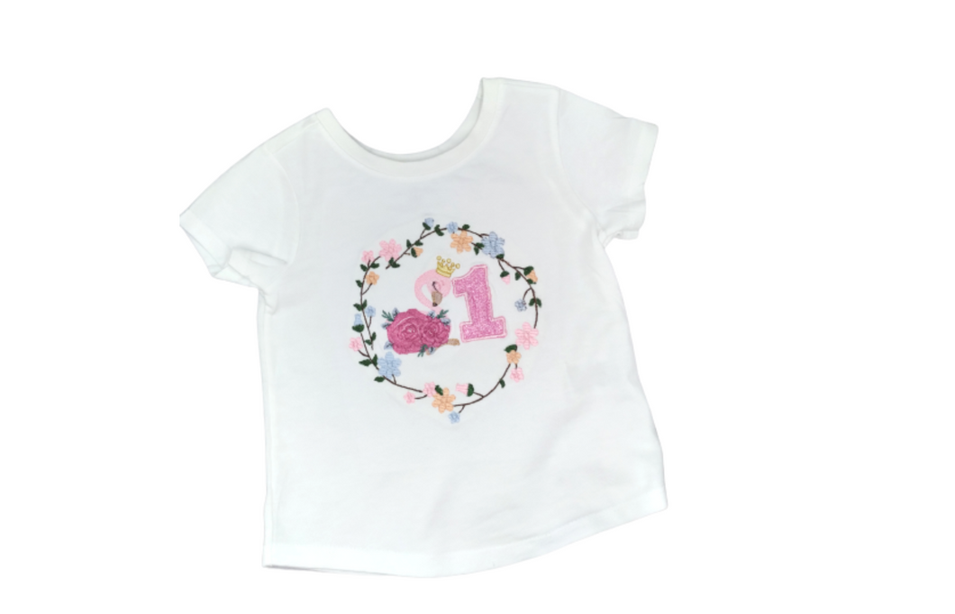 Flamingo Flowers  Embroidery  Design /T-shirt/Embroidery T-shirt/ Girl Embroidery/T-shirt