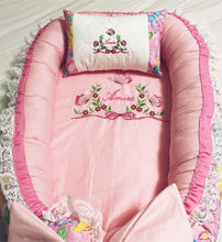 Load image into Gallery viewer, Baby Lounger Baby Nest  with Pillow /Baby Nest
