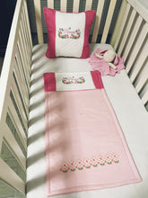 Load image into Gallery viewer, Princess Baby Girl Crib Bedding Set/Crib Bedding Set Girl/ Nursery Set/Pink Girl Blanket
